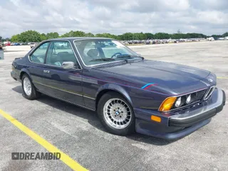 1986 BMW 6 Series 635CSi with VIN WBAEC840XG0613529, listed as a IAAI auction lot 42060435 with Not Provided miles. Bid and sale history available at carsss.com. Image 1.