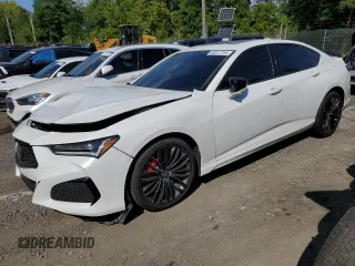 2023 Acura TLX Type S with VIN 19UUB7F05PA002103, listed as a Copart auction lot 78408224 with 11,348 mi miles and Salvage Title. Bid and sale history available at carsss.com. Image 1.