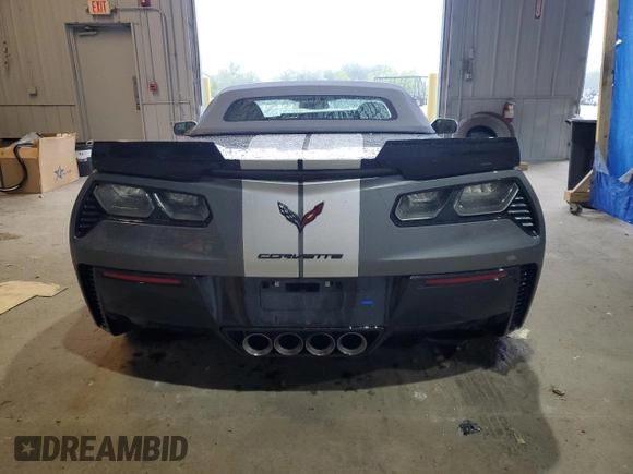 2015 Chevrolet Corvette Z06 3LZ with VIN 1G1YU3D61F5604992, listed as a Copart auction lot 66395114 with 23,555 mi miles and Salvage Title. Bid and sale history available at carsss.com. Image 6.