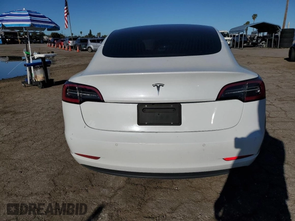 2020 Tesla Model 3 Standard Range Plus with VIN 5YJ3E1EA5LF660417, listed as a Copart auction lot 48144125 with 112,924 mi miles and Salvage Title. Bid and sale history available at DreamBid. Image 6.