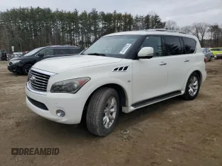 2014 Infiniti QX80 with VIN JN8AZ2NEXE9068730, listed as a Copart auction lot 47614225 with 0 mi miles and Clean Title. Bid and sale history available at carsss.com. Image 1.