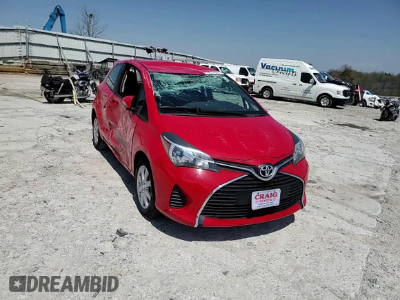 2015 Toyota Yaris L with VIN VNKJTUD34FA022097, listed as a Copart auction lot 53857825 with 106,680 mi miles and Salvage title. Bid and sale history available at DreamBid. Image 13.