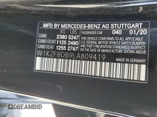 2020 Mercedes-Benz E 350 z VIN W1KZF8DB9LA809419, wystawiony jako Copart lot #57158485 z przebiegiem 61 201 mil mil oraz Szkoda całkowita • Salvage title. Historia ofert i sprzedaży dostępna na DreamBid. Obrazek 12.