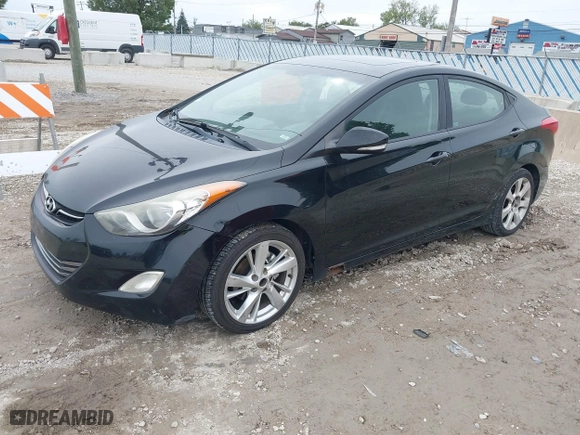 2012 Hyundai Elantra GLS with VIN 5NPDH4AE7CH112510, listed as a IAAI auction lot 40467994 with 151,781 mi miles. Bid and sale history available at carsss.com. Image 2.