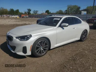 2022 BMW 2 Series 230i z VIN 3MW23CM02N8C58509, wystawiony jako Copart lot #56435025 z przebiegiem 34 383 mil mil oraz Szkoda całkowita • Salvage title. Historia ofert i sprzedaży dostępna na DreamBid. Obrazek 1.