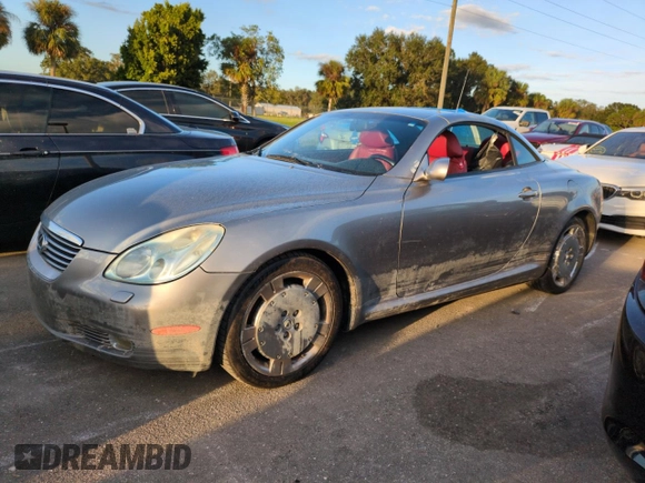 2002 Lexus SC with VIN JTHFN48Y520020257, listed as a Copart auction lot 75769604 with Not Provided miles and Salvage Title. Bid and sale history available at carsss.com. Image 1.