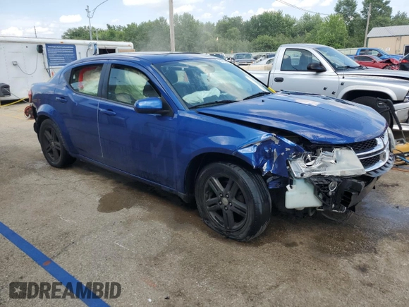 2012 Dodge Avenger SXT with VIN 1C3CDZCB5CN177710, listed as a Copart auction lot 60703945 with 184,031 mi miles and Salvage title. Bid and sale history available at DreamBid. Image 4.