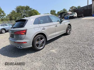 2019 Audi SQ5 Prestige with VIN WA1C4AFY2K2002662, listed as a Copart auction lot 43768595 with 64,033 mi miles and Salvage Title. Bid and sale history available at DreamBid. Image 4.