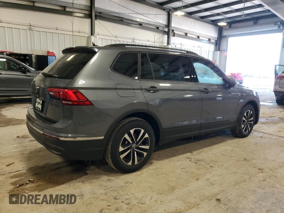 2024 Volkswagen Tiguan S with VIN 3VVRB7AX9RM198790, listed as a Copart auction lot 44741355 with 0 mi miles and Salvage Title. Bid and sale history available at carsss.com. Image 3.