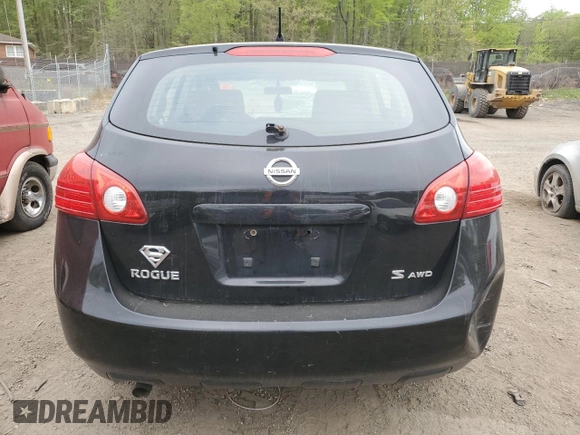 2008 Nissan Rogue S with VIN JN8AS58V48W138780, listed as a Copart auction lot 53650245 with 195,272 mi miles and Salvage Title. Bid and sale history available at DreamBid. Image 6.