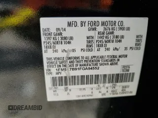 2015 Ford Explorer z VIN 1FM5K7B91FGA94552, wystawiony jako Copart lot #72983304 z przebiegiem 137 856 mil mil oraz Czysty tytuł • Clean title. Historia ofert i sprzedaży dostępna na DreamBid. Obrazek 13.