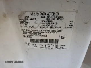 2005 Ford F-150 XLT z VIN 1FTPW12565FA30863, wystawiony jako Copart lot #56491625 z przebiegiem 186 042 mil mil oraz Czysty tytuł • Clean title. Historia ofert i sprzedaży dostępna na DreamBid. Obrazek 12.
