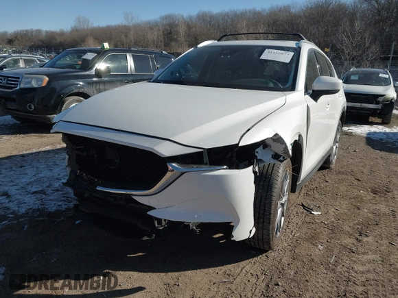 2020 Mazda CX-5 Grand Touring with VIN JM3KFADM5L1815374, listed as a IAAI auction lot 41416077 with 44,190 mi miles. Bid and sale history available at carsss.com. Image 16.