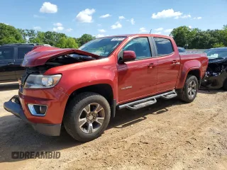 2015 Chevrolet Colorado 2WD Z71 with VIN 1GCGSCE35F1186280, listed as a Copart auction lot 56596115 with 123,041 mi miles and Salvage title. Bid and sale history available at DreamBid. Image 1.