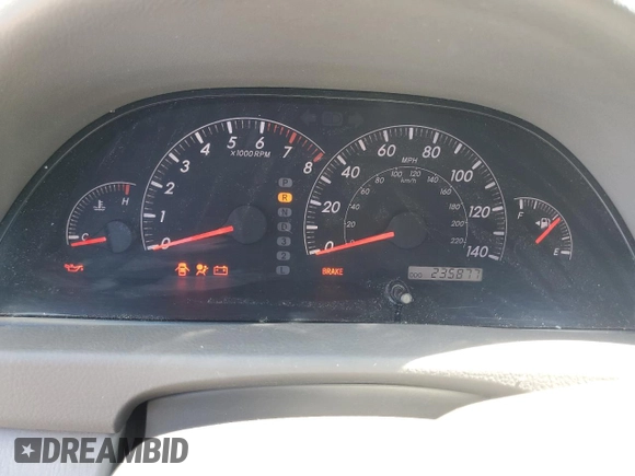 2005 Toyota Camry LE with VIN 4T1BE30K15U502945, listed as a Copart auction lot 62761625 with 235,877 mi miles and Salvage title. Bid and sale history available at DreamBid. Image 9.