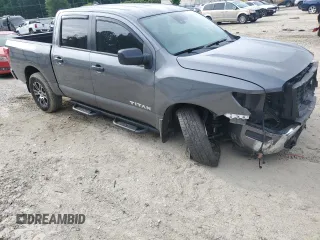 2022 Nissan Titan S with VIN 1N6AA1EC9NN106299, listed as a Copart auction lot 58061355 with 49,910 mi miles and Salvage title. Bid and sale history available at DreamBid. Image 4.