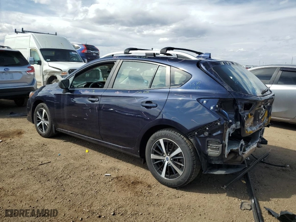 2020 Subaru Impreza Premium with VIN 4S3GTAD60L3715289, listed as a Copart auction lot 49871125 with 92,123 mi miles and Salvage Title. Bid and sale history available at carsss.com. Image 2.