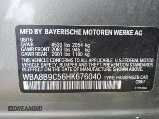 2017 BMW 3 Series 330i with VIN WBA8B9C56HK676040, listed as a Copart auction lot 47569575 with 85,437 mi miles and Salvage Title. Bid and sale history available at carsss.com. Image 14.