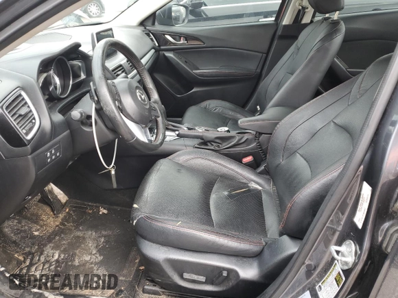 2014 Mazda 3 S Grand Touring z VIN JM1BM1W31E1142489, wystawiony jako Copart lot #43557485 z przebiegiem 158 399 mil mil oraz Szkoda całkowita • Salvage title. Historia ofert i sprzedaży dostępna na DreamBid. Obrazek 7.