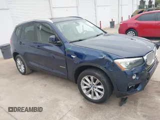 2017 BMW X3 xDrive28i z VIN 5UXWX9C56H0T13663, wystawiony jako IAAI lot #41397235 z przebiegiem 194 887 mil mil oraz . Historia ofert i sprzedaży dostępna na DreamBid. Obrazek 1.