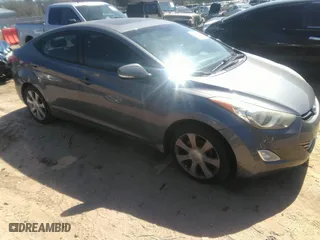 2012 Hyundai Elantra GLS with VIN 5NPDH4AE4CH090434, listed as a IAAI auction lot 41825488 with 208,252 mi miles. Bid and sale history available at carsss.com. Image 1.