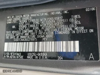 2006 Toyota Sequoia SR5 with VIN 5TDZT34A36S276875, listed as a Copart auction lot 47398655 with 173,352 mi miles and Salvage Title. Bid and sale history available at carsss.com. Image 13.