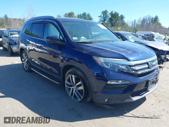 2017 Honda Pilot Touring with VIN 5FNYF6H98HB020341, listed as a IAAI auction lot 42037156 with 73,511 mi miles and . Bid and sale history available at DreamBid. Image 1.