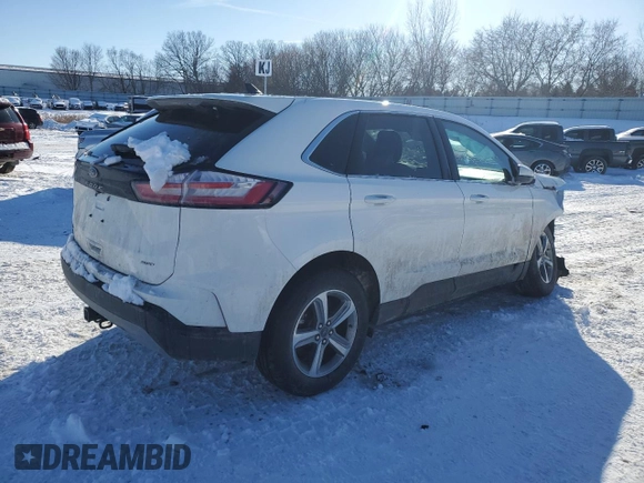 2024 Ford Edge SEL with VIN 2FMPK4J98RBB22156, listed as a Copart auction lot 45891155 with 3,837 mi miles and Salvage Title. Bid and sale history available at carsss.com. Image 3.