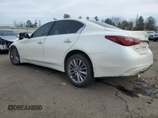 2018 Infiniti Q50 3.0t SPORT with VIN JN1EV7AR9JM436033, listed as a Copart auction lot 48145445 with 0 mi miles and Salvage Title. Bid and sale history available at carsss.com. Image 2.
