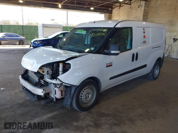 2021 Ram ProMaster City Cargo Tradesman with VIN ZFBHRFAB1M6T92441, listed as a IAAI auction lot 42039946 with 100,036 mi miles and . Bid and sale history available at DreamBid. Image 2.