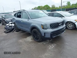 2024 Kia Telluride EX X-Line z VIN 5XYP3DGC7RG542510, wystawiony jako IAAI lot #42221416 z przebiegiem 5 120 mil mil oraz . Historia ofert i sprzedaży dostępna na DreamBid. Obrazek 1.