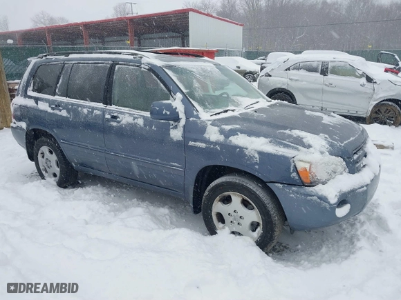 2004 Toyota Highlander with VIN JTEEP21AX40003882, listed as a IAAI auction lot 41547849 with 155,261 mi miles. Bid and sale history available at carsss.com. Image 1.
