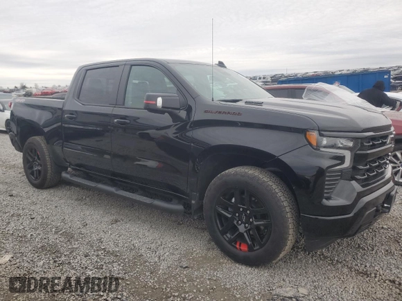 2023 Chevrolet Silverado 1500 RST with VIN 1GCUDEE80PZ192091, listed as a Copart auction lot 44343835 with 20,776 mi miles and Salvage Title. Bid and sale history available at DreamBid. Image 4.