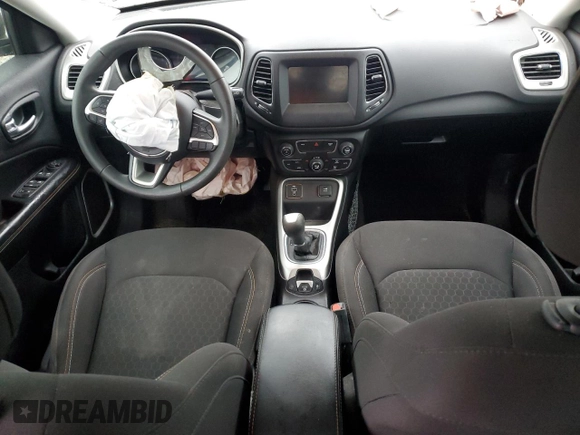 2019 Jeep Compass Sport with VIN 3C4NJCAB1KT850956, listed as a Copart auction lot 47851285 with 26,301 mi miles and Salvage title. Bid and sale history available at DreamBid. Image 8.