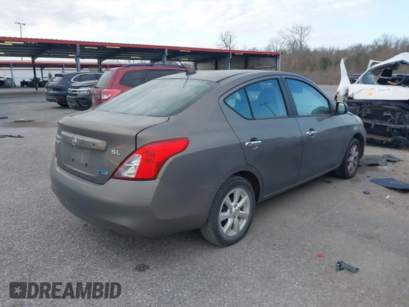2012 Nissan Versa SL with VIN 3N1CN7AP2CL814602, listed as a IAAI auction lot 41683581 with 160,891 mi miles. Bid and sale history available at carsss.com. Image 4.