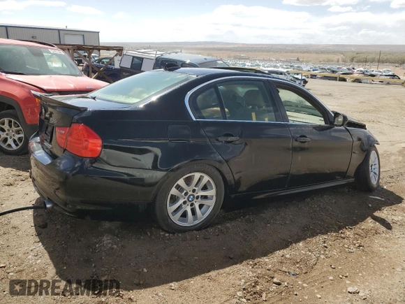 2011 BMW 3 Series 335i with VIN WBAPM5C54BE435971, listed as a Copart auction lot 52013735 with 0 mi miles and Salvage Title. Bid and sale history available at carsss.com. Image 3.