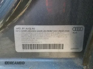 2013 Audi A4 Premium Plus z VIN WAUFFAFL4DN024615, wystawiony jako Copart lot #55839995 z przebiegiem 57 459 mil mil oraz Szkoda całkowita • Salvage title. Historia ofert i sprzedaży dostępna na DreamBid. Obrazek 12.
