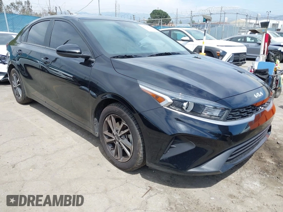 2022 Kia Forte LXS with VIN 3KPF24AD3NE450379, listed as a IAAI auction lot 42014796 with 109,296 mi miles. Bid and sale history available at carsss.com. Image 1.