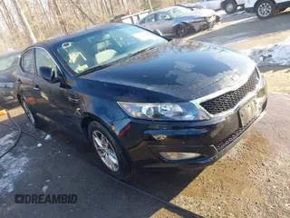 2013 Kia Optima LX with VIN 5XXGM4A74DG133743, listed as a IAAI auction lot 41232823 with 21,521 mi miles. Bid and sale history available at carsss.com. Image 1.