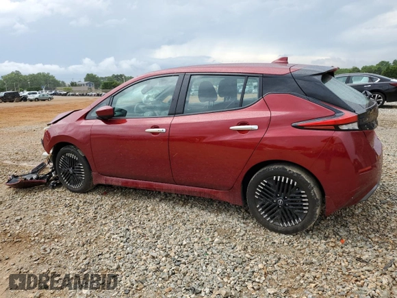 2023 Nissan LEAF SV Plus with VIN 1N4CZ1CV4PC555628, listed as a Copart auction lot 61274595 with 28,424 mi miles and Salvage title. Bid and sale history available at DreamBid. Image 2.