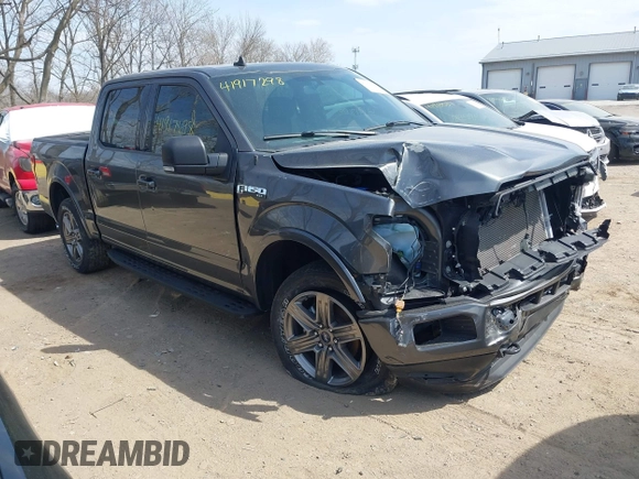 2020 Ford F-150 XL with VIN 1FTEW1E43LFC40389, listed as a IAAI auction lot 41917698 with 59,741 mi miles and . Bid and sale history available at carsss.com. Image 1.