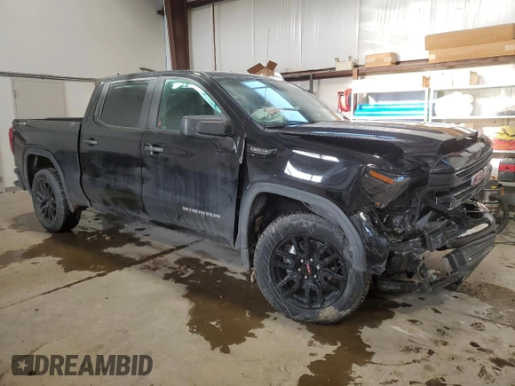 2024 GMC Sierra 1500 Pro with VIN 1GTUUAED3RZ214173, listed as a Copart auction lot 83195384 with 0 mi miles and Salvage Title. Bid and sale history available at carsss.com. Image 4.