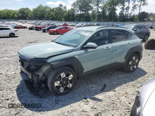 2024 Hyundai Kona SEL with VIN KM8HB3AB5RU087104, listed as a Copart auction lot 55965145 with 23,654 mi miles and Salvage title. Bid and sale history available at DreamBid. Image 1.