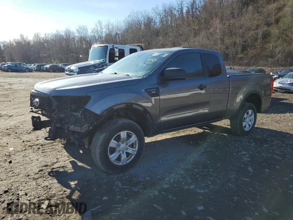 2021 Ford Ranger XL with VIN 1FTER1FH3MLD29200, listed as a Copart auction lot 82460154 with 38,096 mi miles and Salvage Title. Bid and sale history available at carsss.com. Image 1.