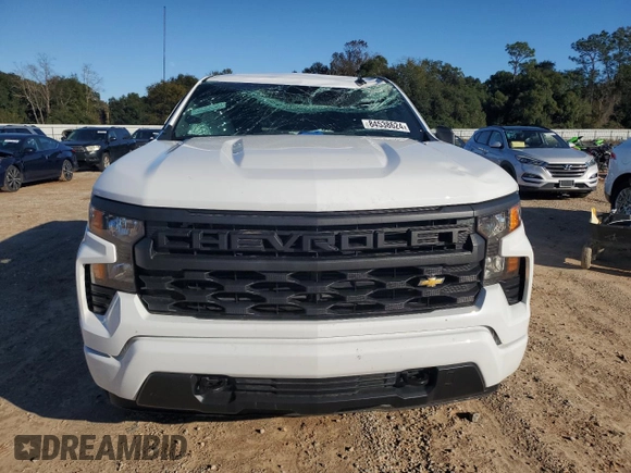 2024 Chevrolet Silverado 1500 Custom with VIN 3GCPABEK8RG445662, listed as a Copart auction lot 84538624 with 1,559 mi miles and Salvage Title. Bid and sale history available at DreamBid. Image 5.