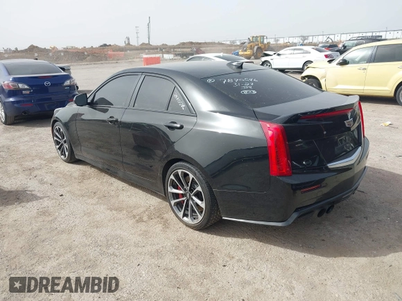 2016 Cadillac ATS-V with VIN 1G6AN5SY9G0111634, listed as a IAAI auction lot 41726817 with 91,003 mi miles. Bid and sale history available at carsss.com. Image 3.
