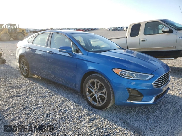 2020 Ford Fusion SEL with VIN 3FA6P0CD6LR131061, listed as a Copart auction lot 53372315 with 122,120 mi miles and Salvage title. Bid and sale history available at DreamBid. Image 4.