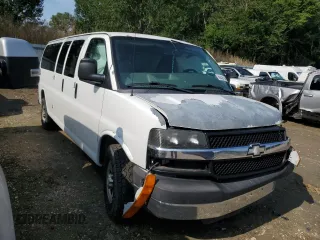2011 Chevrolet Express Passenger 1LT with VIN 1GAZG1FG5B1104549, listed as a Copart auction lot 62838115 with Not provided miles and Salvage title. Bid and sale history available at DreamBid. Image 4.