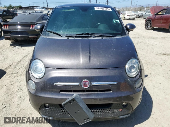 2014 FIAT 500e with VIN 3C3CFFGE4ET175902, listed as a Copart auction lot 66406775 with 38,067 mi miles and Salvage title. Bid and sale history available at DreamBid. Image 5.