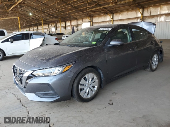 2021 Nissan Sentra S with VIN 3N1AB8BV1MY230151, listed as a Copart auction lot 64631504 with 50,436 mi miles and Salvage Title. Bid and sale history available at DreamBid. Image 1.